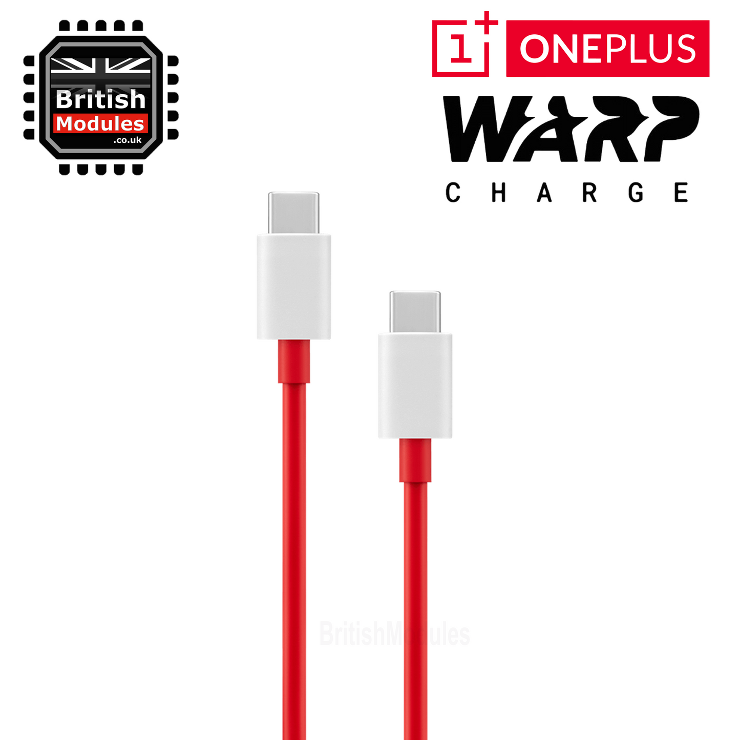 1M OnePlus SUPERVOOC / Warp Charge Type-C to Type-C Cable 6.5A 65W Fast Charging for 10 9 Pro 8 7 6 5