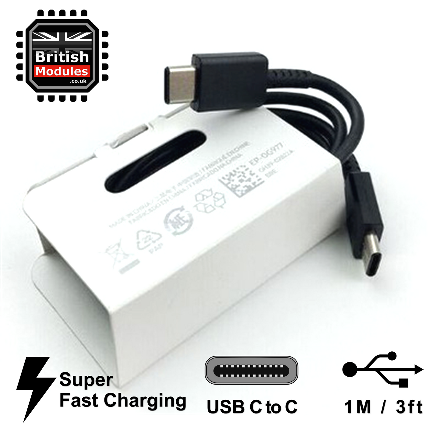 Samsung Galaxy Super Fast Charger Cable USB Type C To C For S22 S21 S20 Ultra 5G Note20 Note10 FE