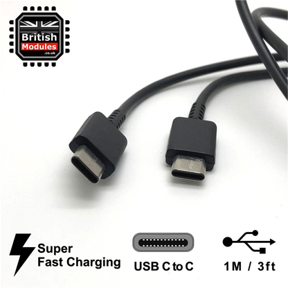Samsung Superfast Charging USB Type-C to C Cable Galaxy Note 20 10 S20 S21 S22 Charger