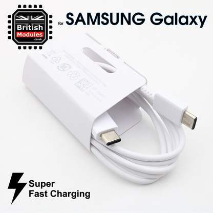 Samsung Galaxy Note20 Note10 S20 S21 S22 Ultra 5G USB-C Cable Super Fast Charging Data Sync PD 100W