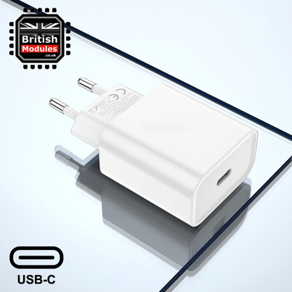 PD 20W Fast Charging USB-C Power Adapter EU Plug for iPhone Charger Head