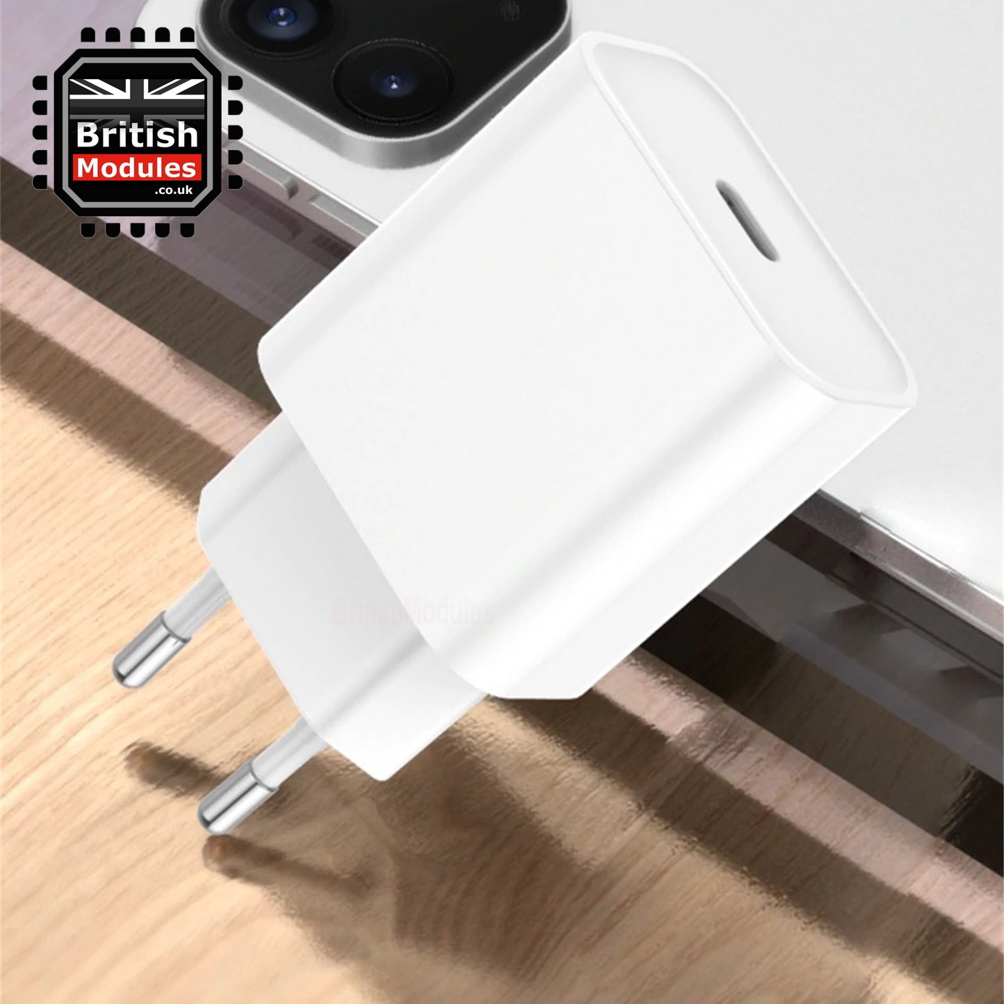 PD 20W Fast Charging USB-C Power Adapter EU Plug for iPhone Charger Head