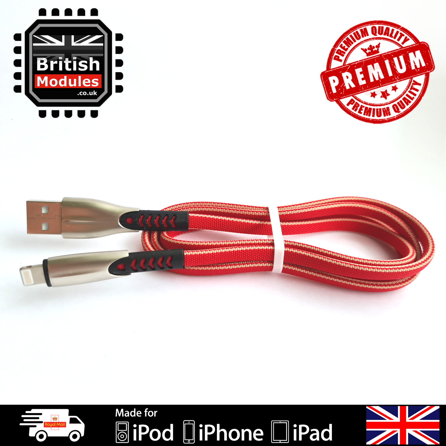 Heavy Duty Braided iPhone Lightning USB 3.0 Charger Cable 3A Fast Charging Cord