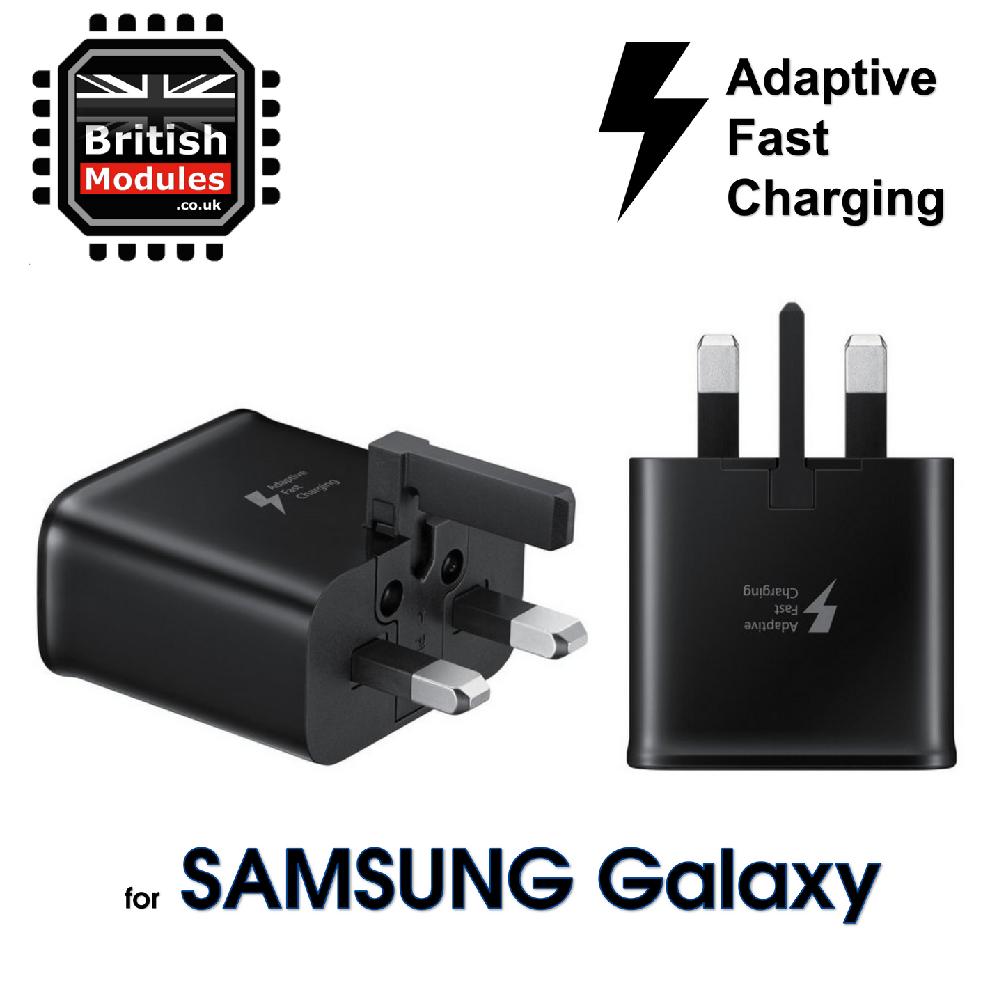 Samsung Galaxy S8 PLUS S9 S10+ Adaptive Fast Mains Charger Plug + Type C USB Cable