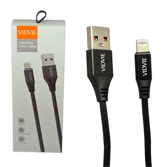 Premium Braided USB Charger Fast Charging Lead Data Lightning Cable for Apple iPhone by VidVie