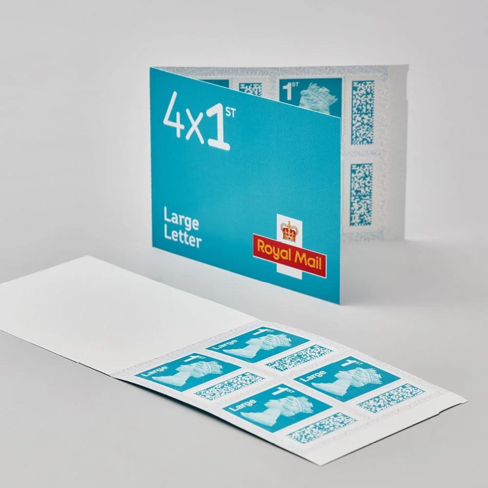 Royal Mail 1st Class Large Letter Stamp Book Book Of 4 Stamps royal-mail-1st-class-large-letter-stamp-book-book-of-4-stamps