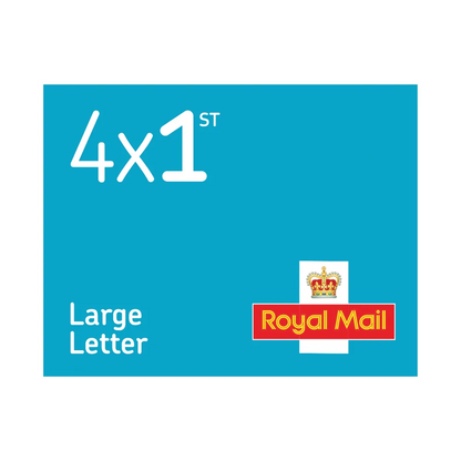 Royal Mail 1st Class Large Letter Stamp Book (Book of 4 Stamps)