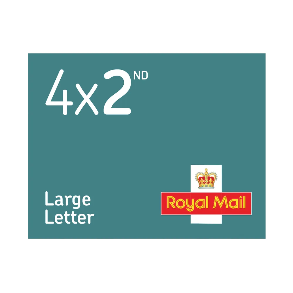 Royal Mail 2nd Class Large Letter Stamp Book (Book of 4 Stamps)