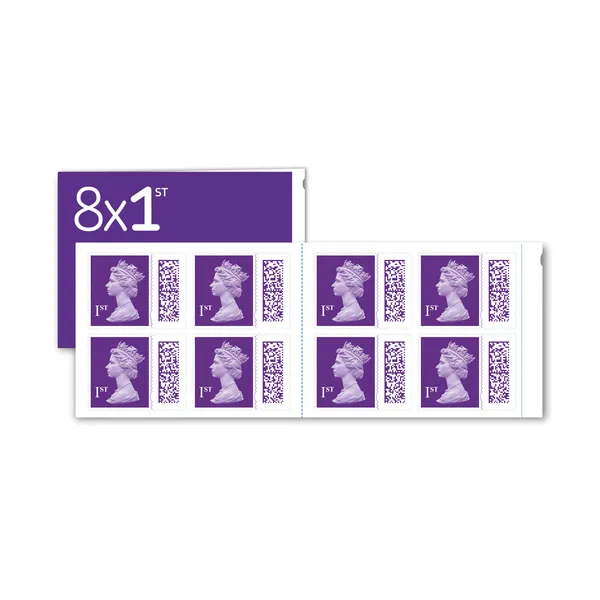Royal Mail 1st Class Stamp Book (Book of 8 Stamps)