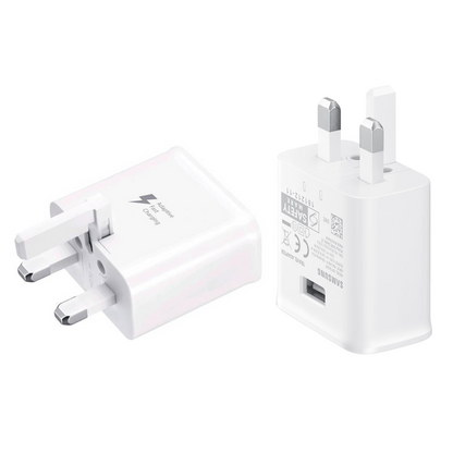 Samsung Galaxy Adaptive Fast Charging Mains UK Charger Plug Wall Power Adapter S10e S10 S10+ Note9 S9 S9+ Note8 S8 S8+ S7 Note5 S6 S6+ edge