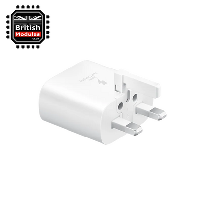 Samsung 25W UK USB-C Mains Charger Super Fast Charging Plug EP-TA800 with Data Cable White