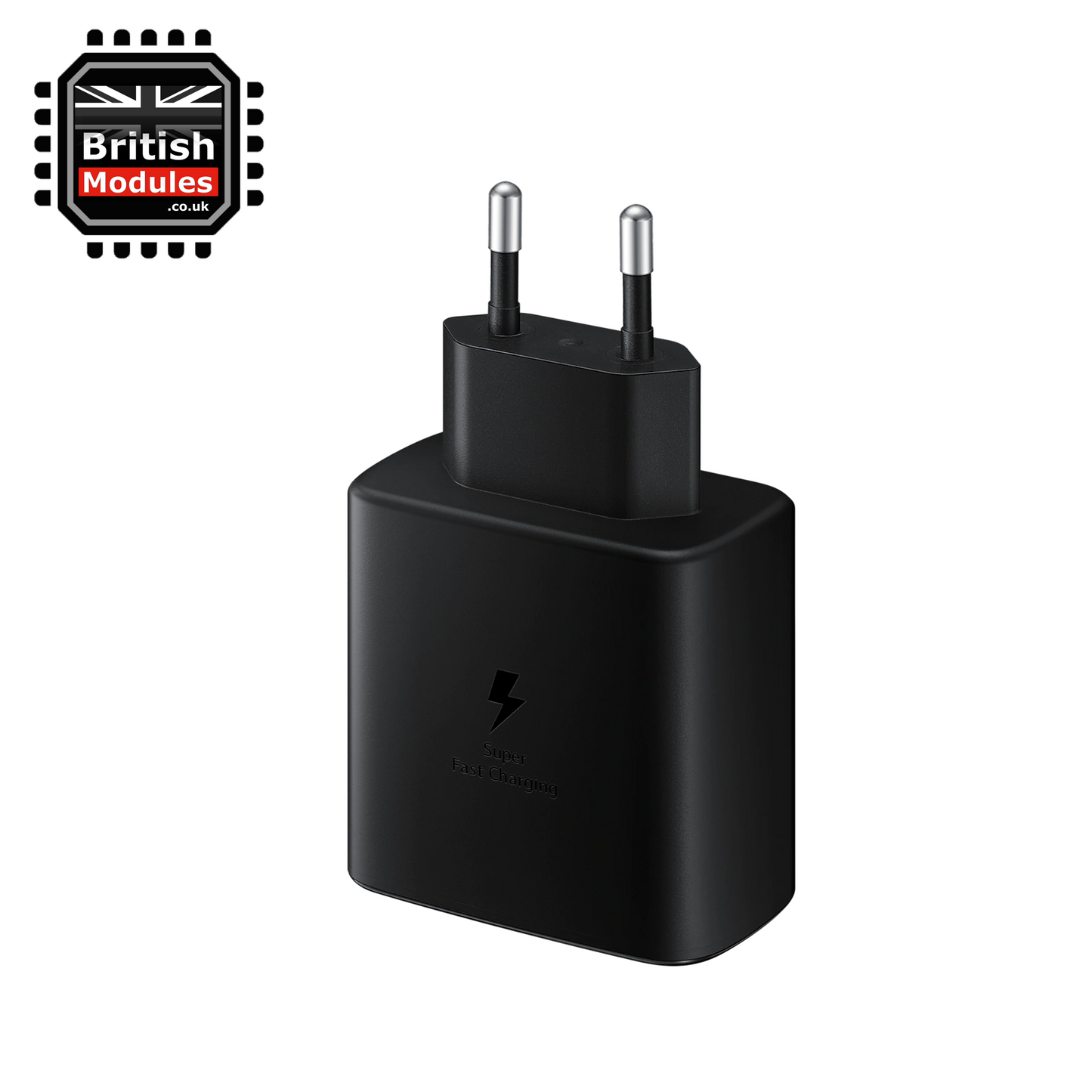 Samsung 45W TA845 Charger Travel Adapter USB-C EU Mains + USB-C to USB-C Super Fast Charging Cable 1M Black
