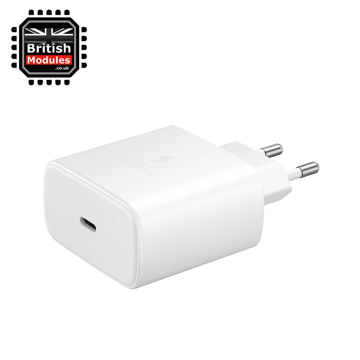 Samsung 45W Travel Adapter TA845 EU USB-C Mains Charger & Super Fast Charging USB-C to USB-C Cable 1M White