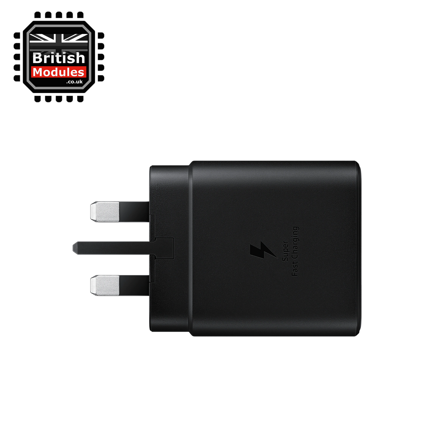 Samsung 45W TA845 Charger Travel Adapter USB-C UK Mains + USB-C to USB-C Super Fast Charging Cable 1M Black