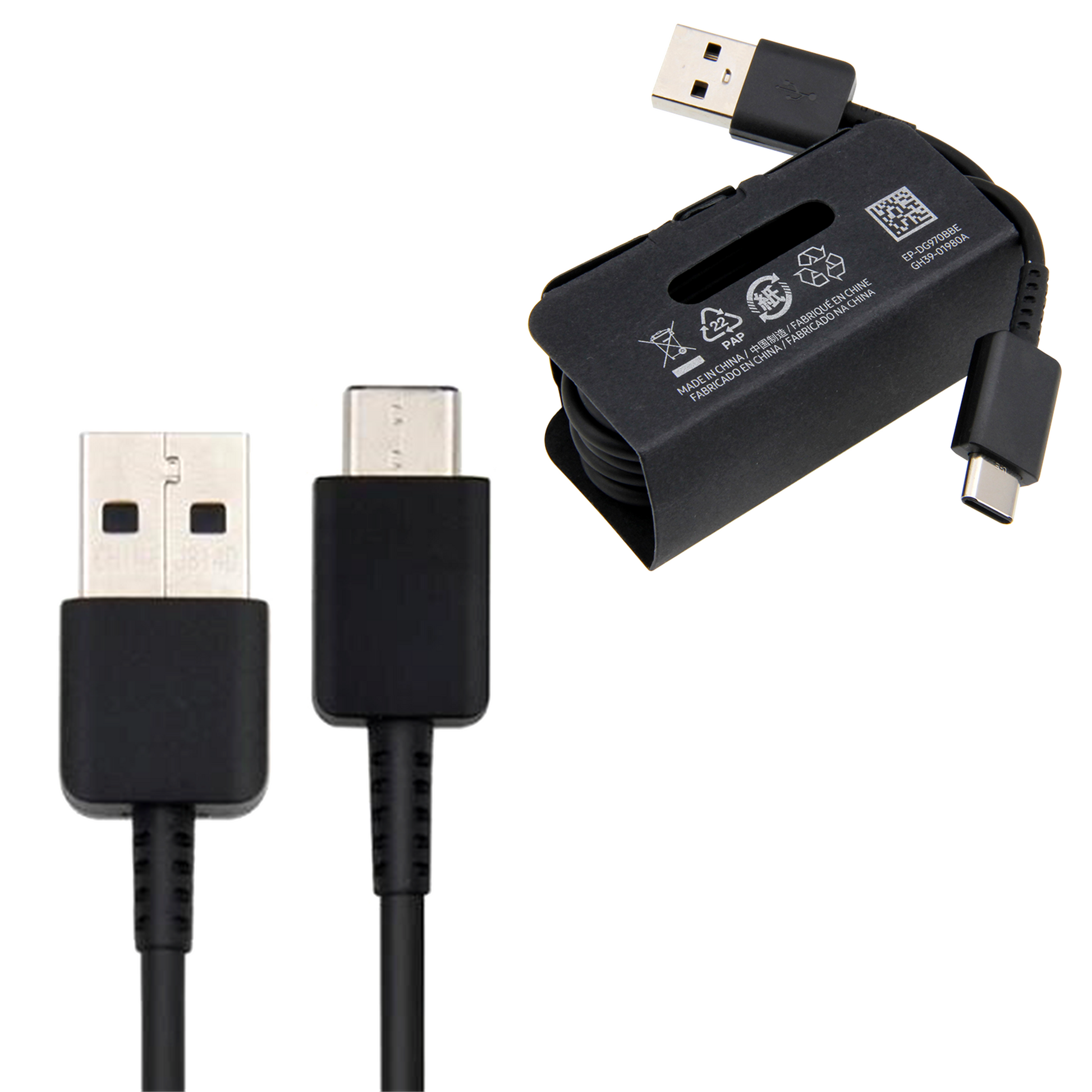 Samsung Charger USB-C Data Type C Cable for Samsung Galaxy S10 / S10e Lite / S10+ Plus (1M) Black EP-DG970BBE www.BritishModules.com