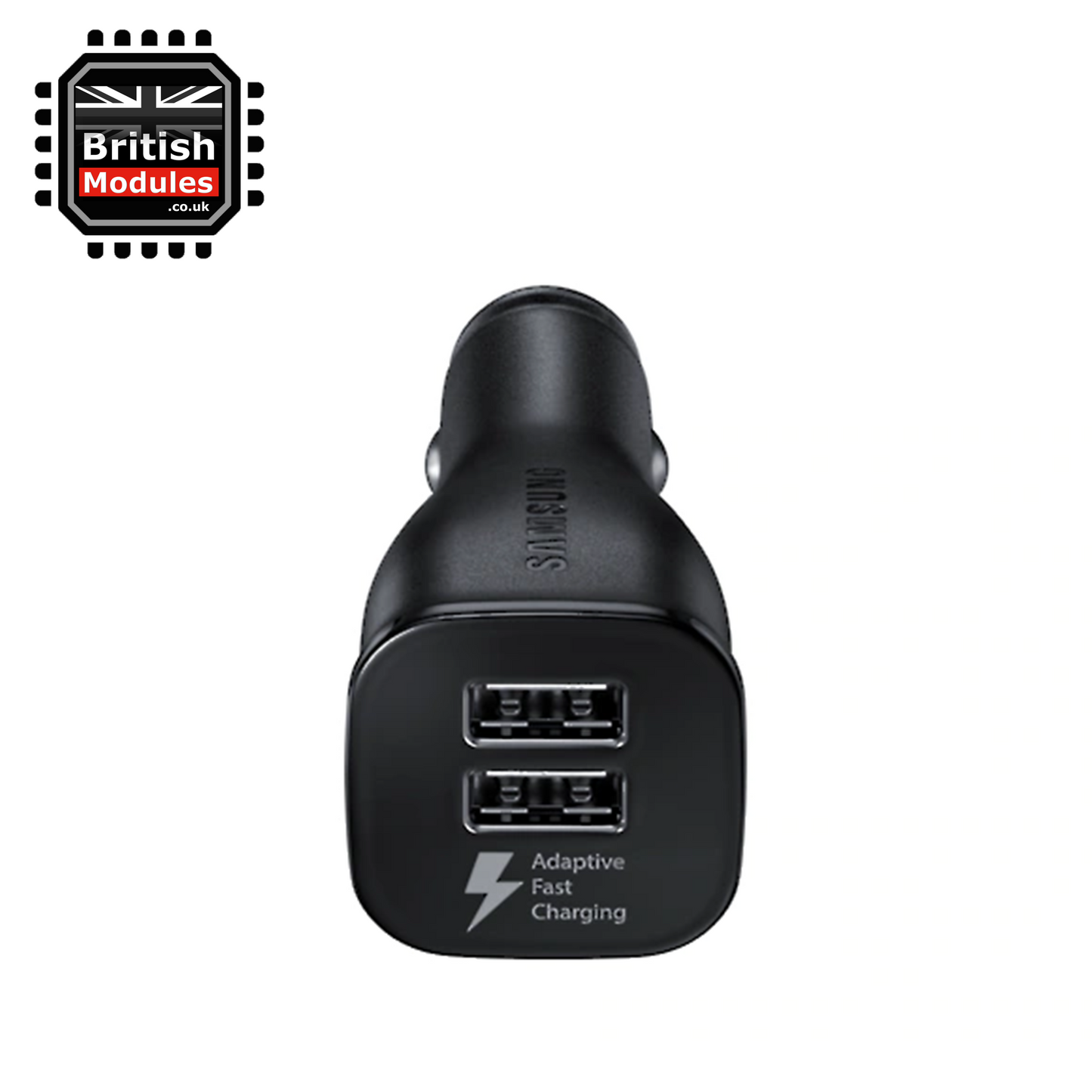 Samsung Dual Port USB Adaptive Fast Charging Car Charger with Type-C Cable