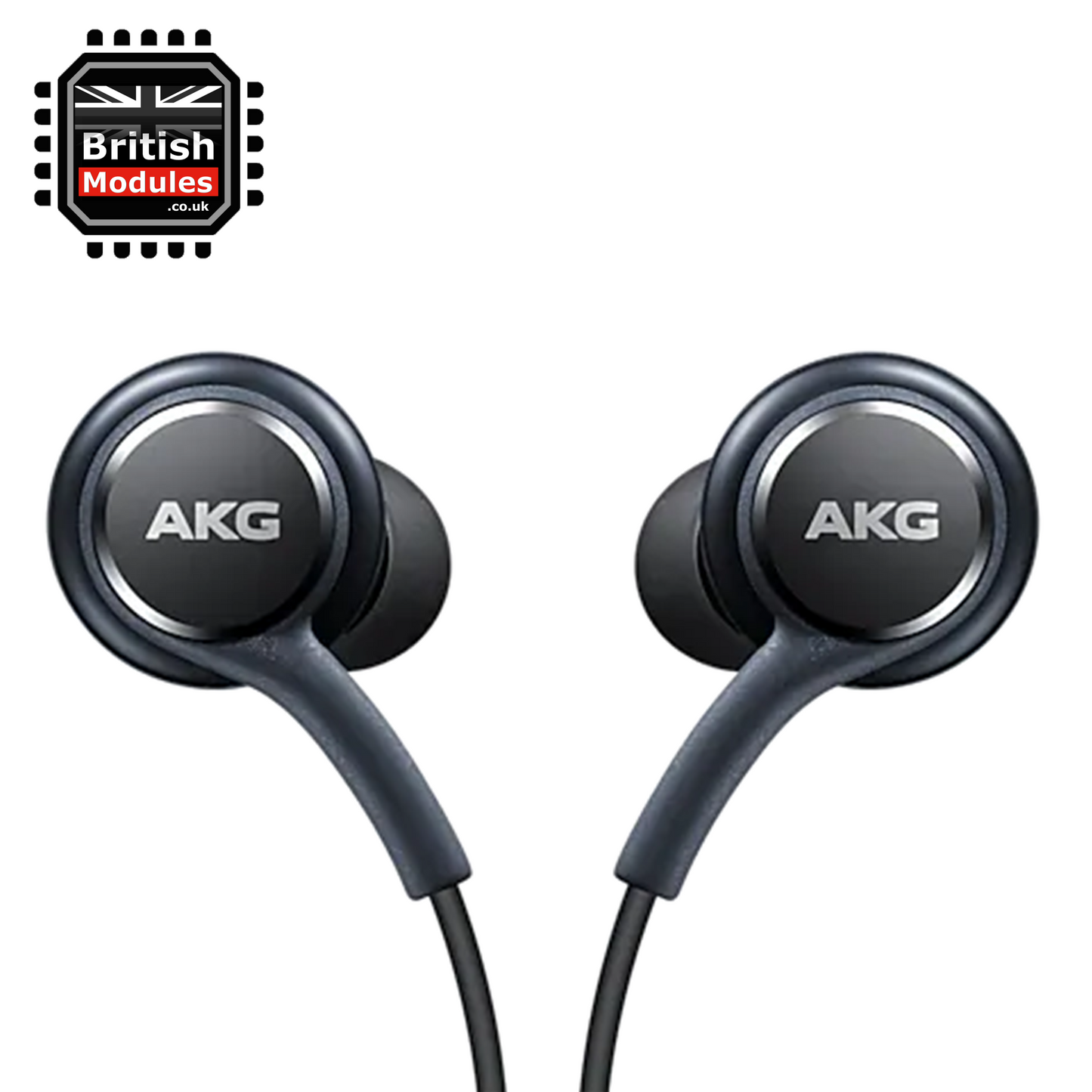 Samsung In-ear Earphones Headphones 3.5mm Wired Microphone and Volume Control Tuned by AKG Black