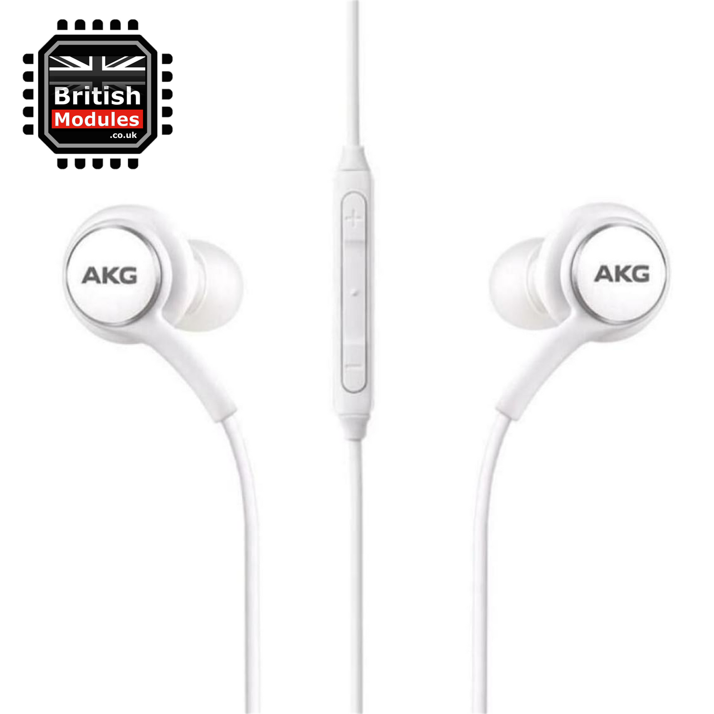 Samsung In-ear Earphones Headphones 3.5mm Wired Microphone and Volume Control Tuned by AKG White