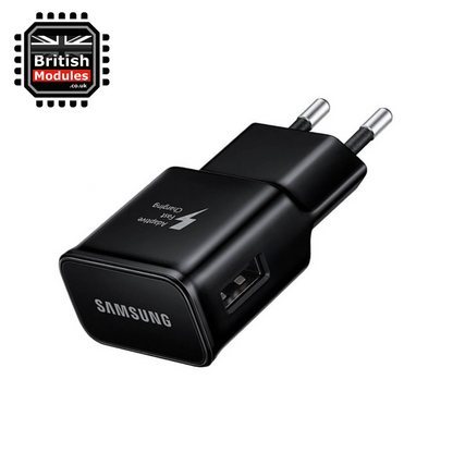 Samsung Galaxy EU Power Charging Adapter Black Adaptive Fast Charging Mains Charger Plug Wall