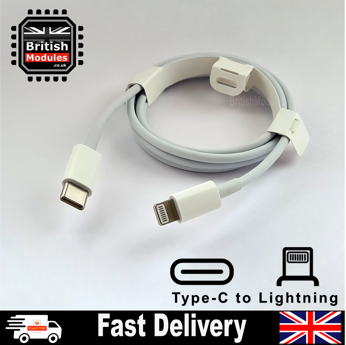 USB-C to Lightning Cable 1M Sync Charging for Apple iPhone