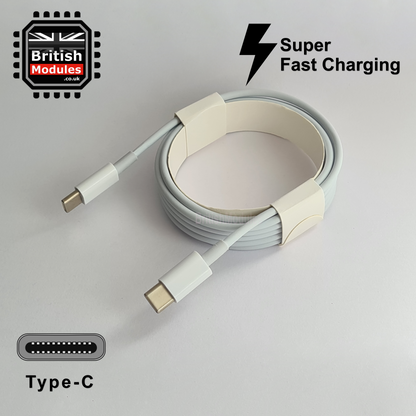 2M USB C to USB C Charge Cable Sync Cable for MacBook iPad iPhone Samsung