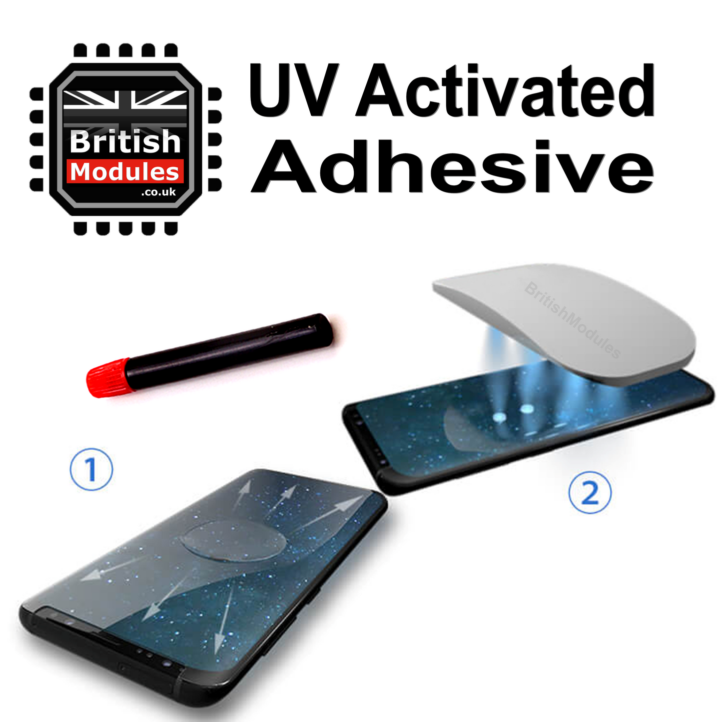 UV Glue TopUp Bottle for Tempered Glass Screen Protector Liquid Adhesive Gel