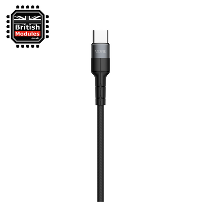 VidVie Heavy Duty Braided USB C to iPhone Lightning Cable Fast Charging Charger Data Sync Cord