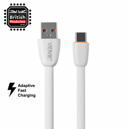 VidVie USB-A to USB-C Type C Charging Cable for Fast Charging Android Tablets / Mobile Phones Samsung Huawei OnePlus Google Oppo Honor Sony LG Nokia