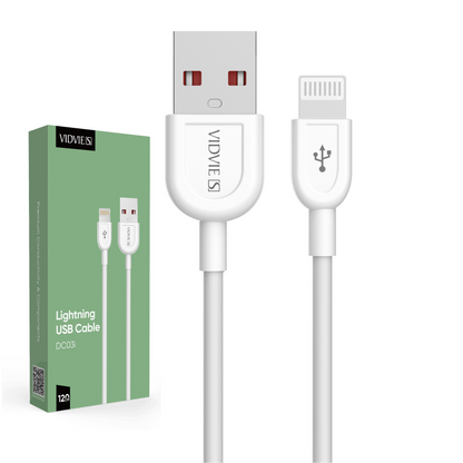 CABLE USB IPHONE CERTIFICADO 1M - DF Cell Store
