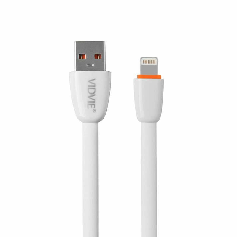 VidVie Apple Lightning to USB Cable for iPhone Cable 11 X XR XS Max Charger / iPad Cable Durable Soft Flexible Rubber