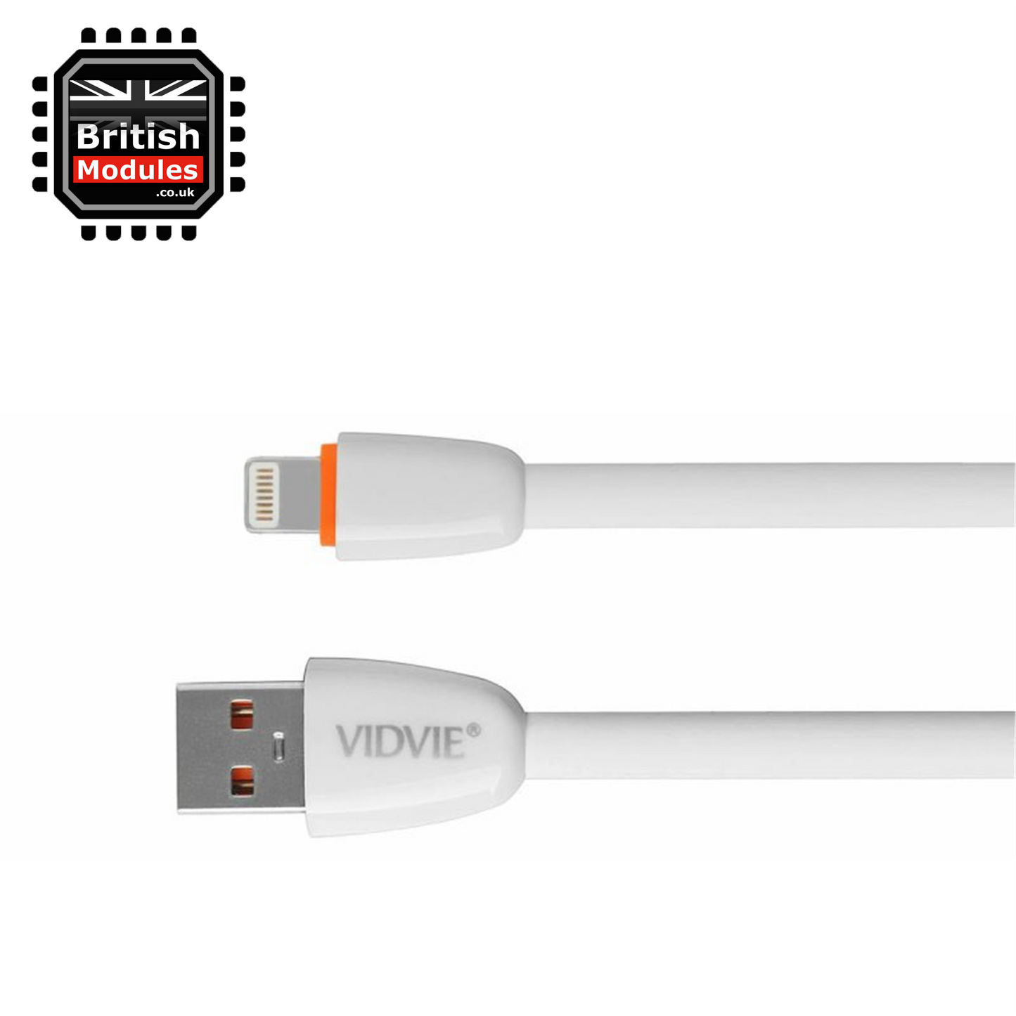 VidVie Apple Lightning to USB Cable for iPhone Cable 11 X XR XS Max Charger / iPad Cable Durable Soft Flexible Rubber