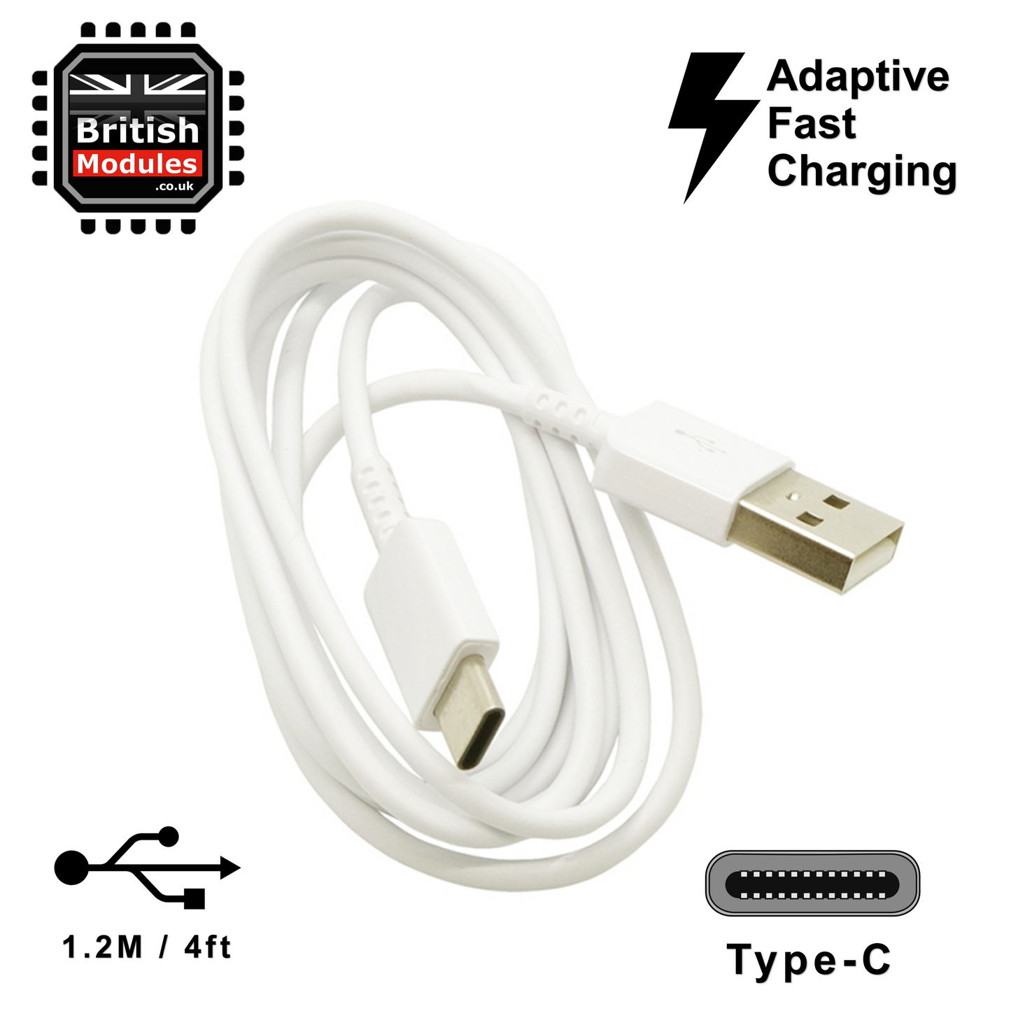 Samsung, EP-DN930CWE, Charger Cable / Data Cable, USB to USB Type C, 1.2M, White