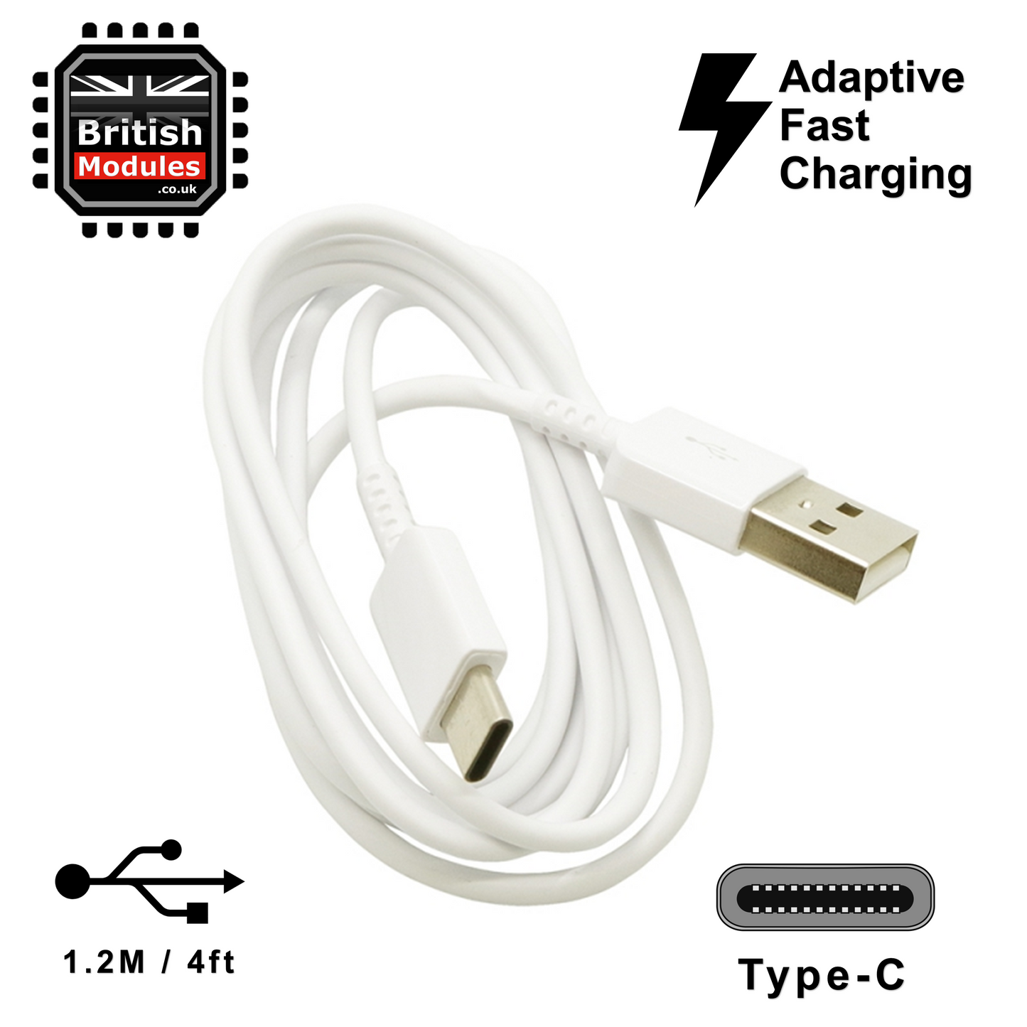 Official Samsung Galaxy S10 / S10 Plus USB Type C Sync & Charge Cable White