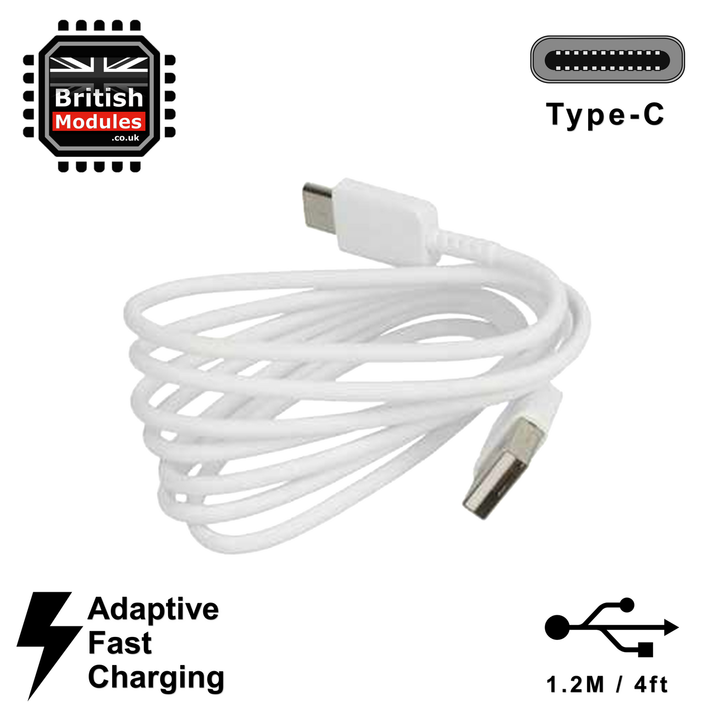 Official Samsung Galaxy S10 / S10 Plus USB Type C Sync & Charge Cable White