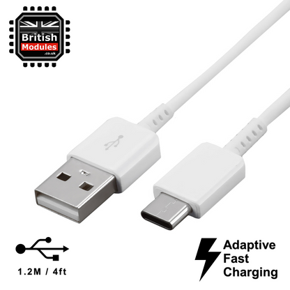 Official Samsung Galaxy S10 / S10 Plus USB Type C Sync & Charge Cable White