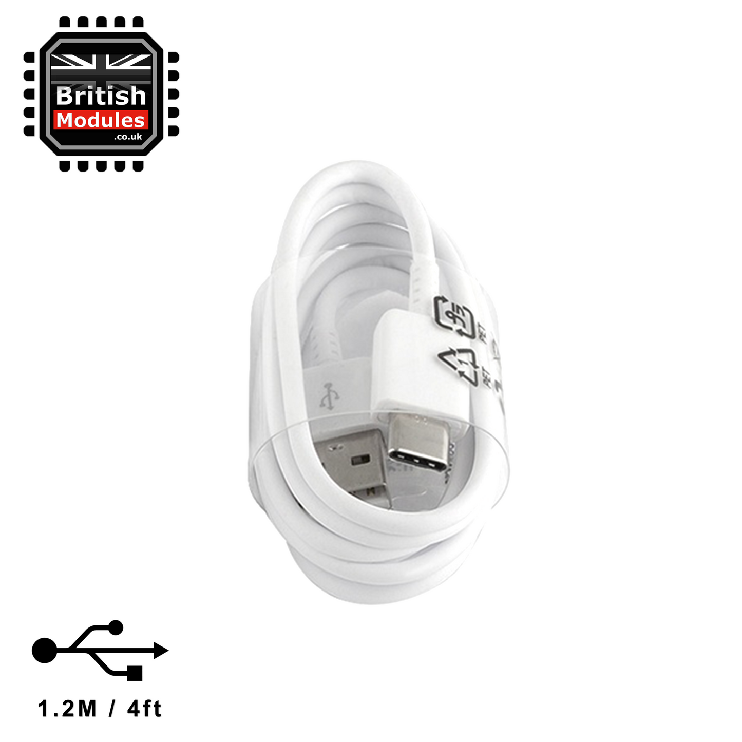 Type C USB-C Sync Fast Charger Charging Cable for Samsung Galaxy S8 S9 S10 Note 8 9 White