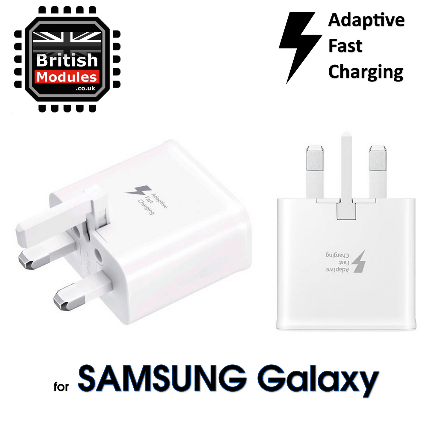 Fast Charger Plug for Samsung Galaxy Mains Travel Adaptor Adaptive Wall Charging
