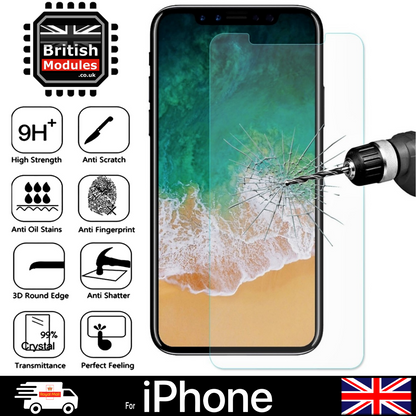 Screen Protector For Apple iPhone 11 Pro MAX XR X XS Max Tempered Glass 9H 3D MilitaryGrade
