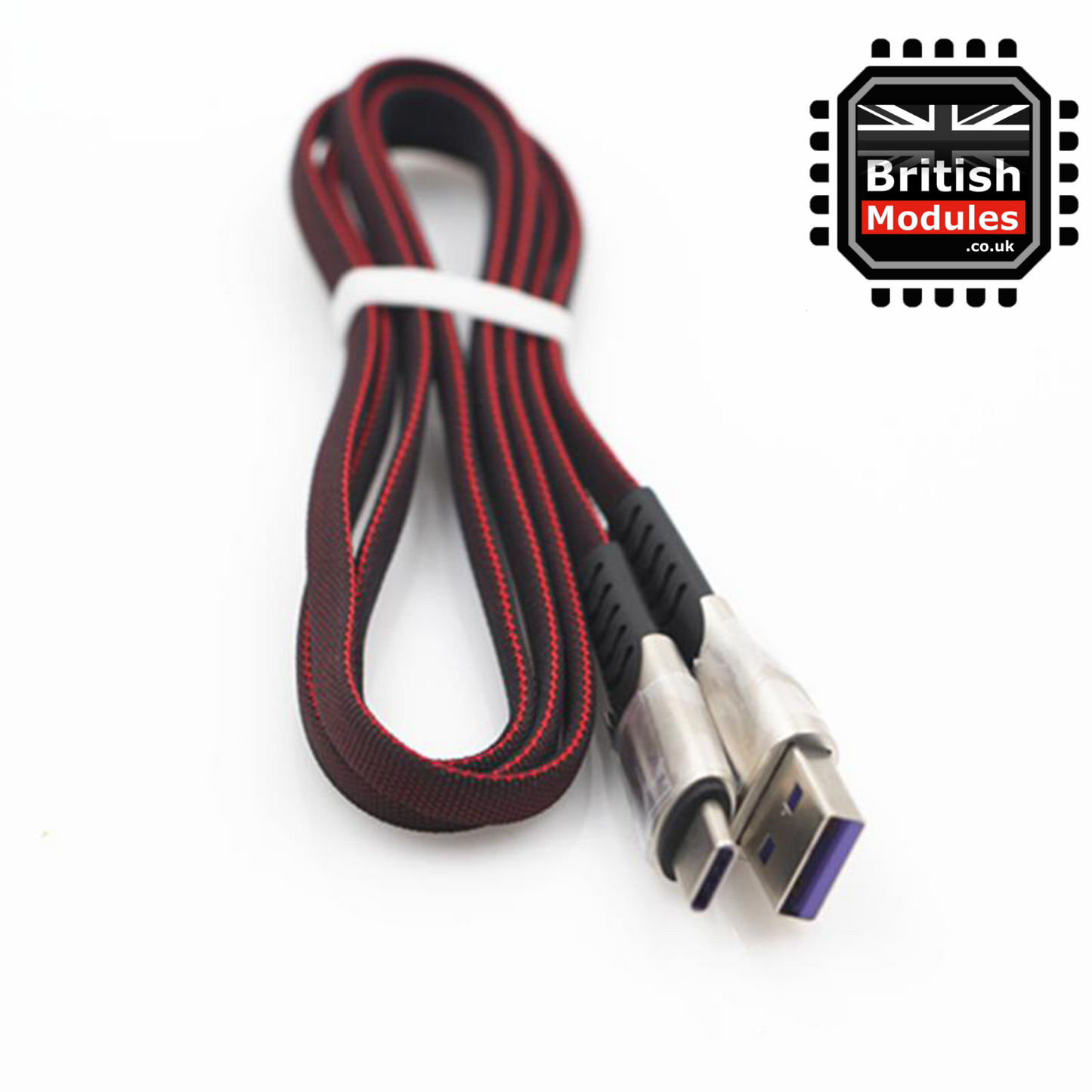 Braided USB Type C Quick Fast Charging High Speed Data Sync Charger Cable Alloy Black