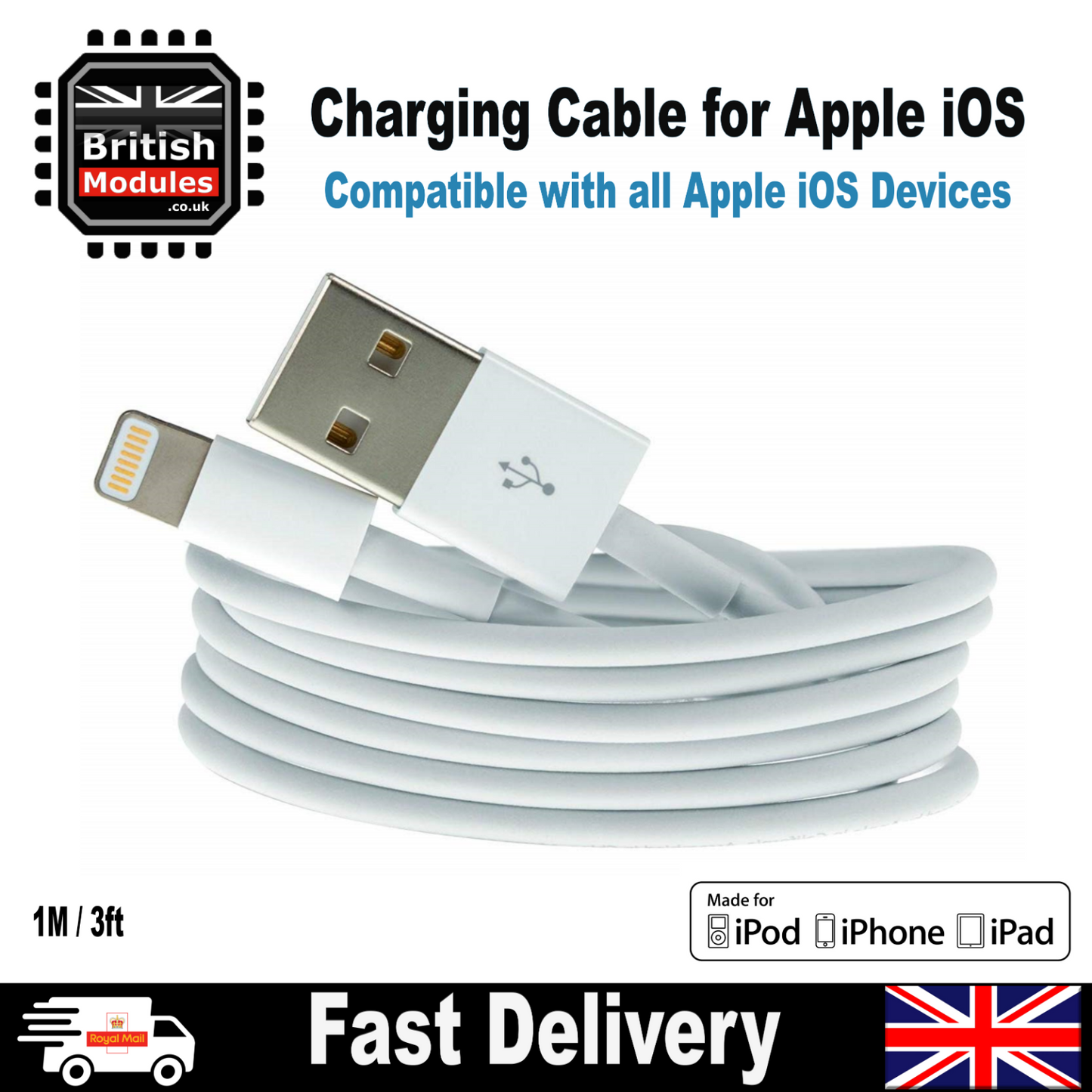 Quality Lightning USB Charger Charging Cable for Apple iPhone 6s 7 8 Plus X XR XS Max